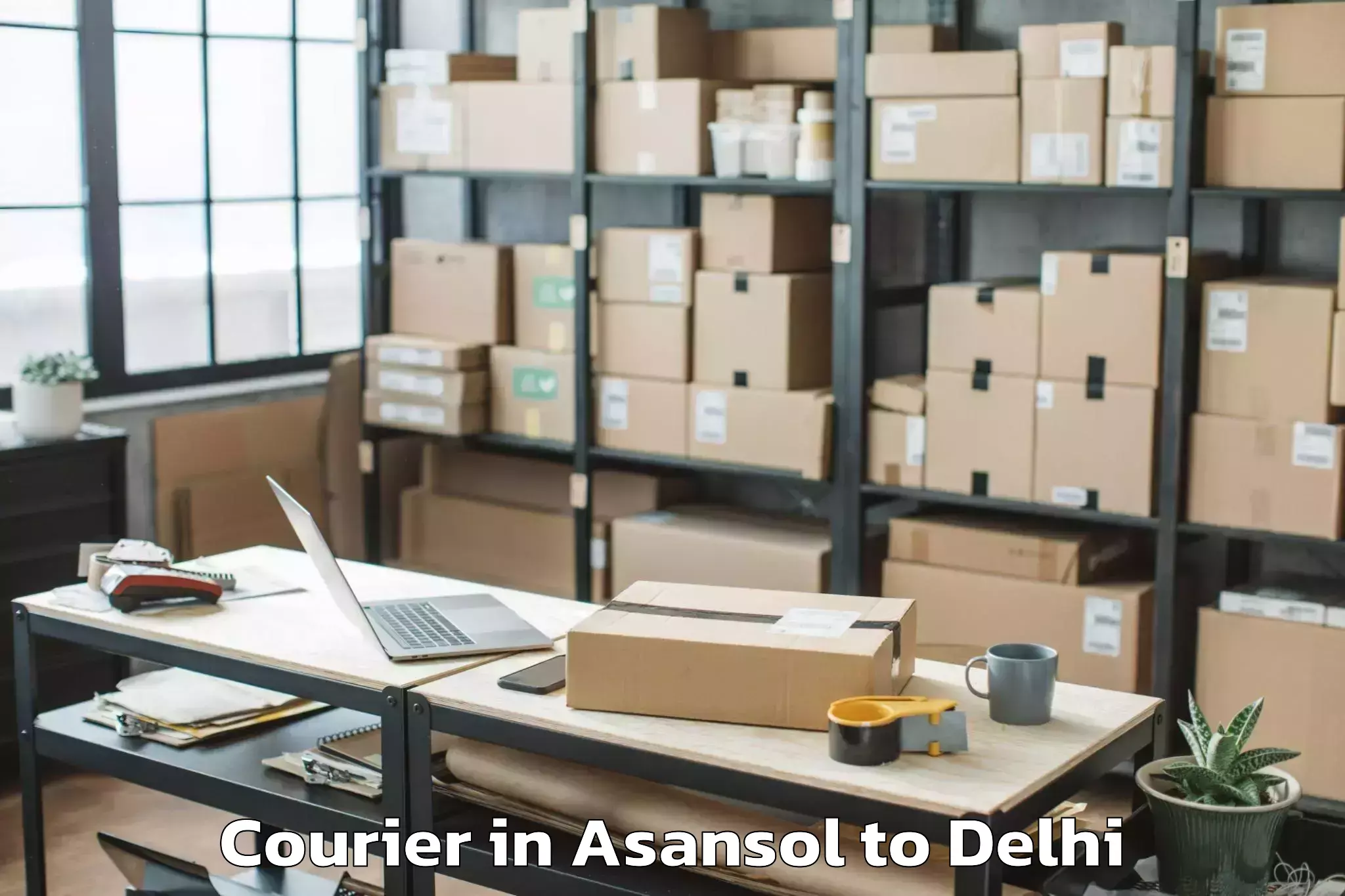 Reliable Asansol to Chanakya Puri Courier